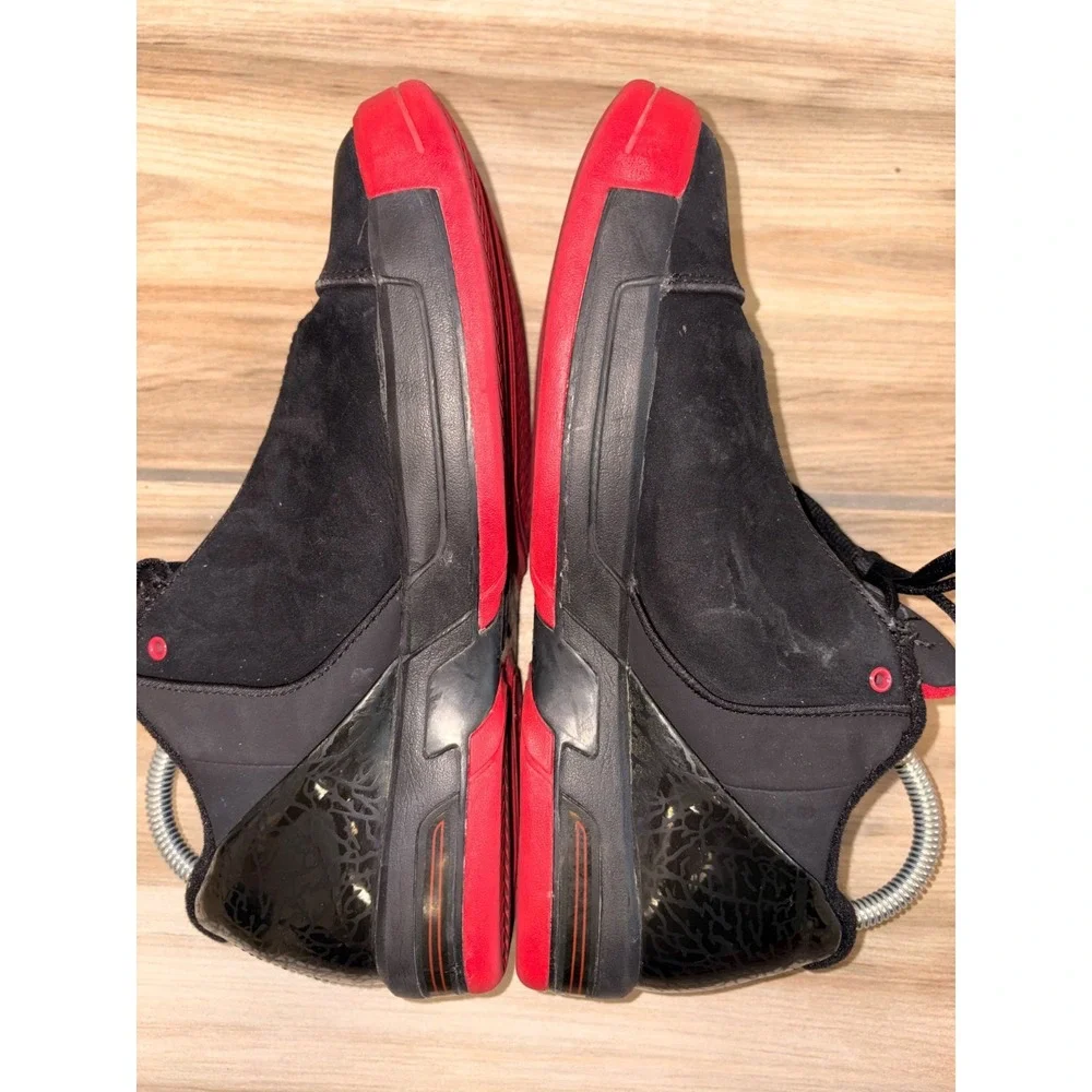 Jordan Air Jordan Men's Size 8 Team Elite 3 Low Bred Black/Varsity Red Lace Up